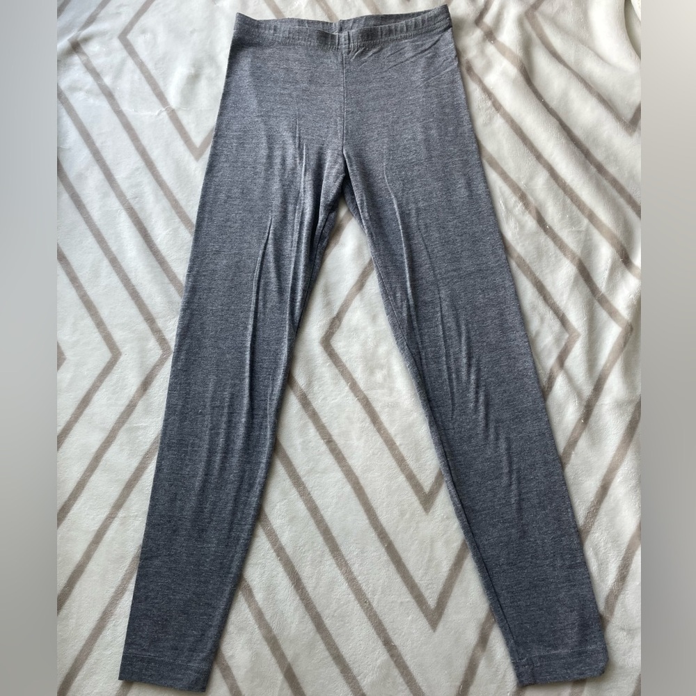 VGUC, American Apparel Women’s Classic Dark Gray Cotton Leggings Tights Size S